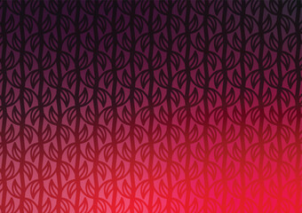 Red pattern line leaf curve presentation background