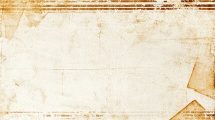 Vintage Paper Texture with Lines and Brown Stains