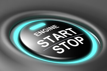 Engine start stop button isolated