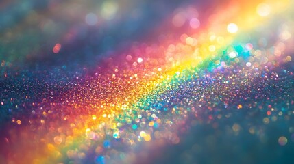 Fototapeta premium Background Texture Prism Light Rainbow Overlay Sunlight Glitter : Generative AI