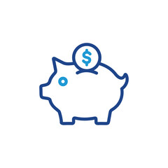 Piggy Bank icon, Piggy Bank sign vector