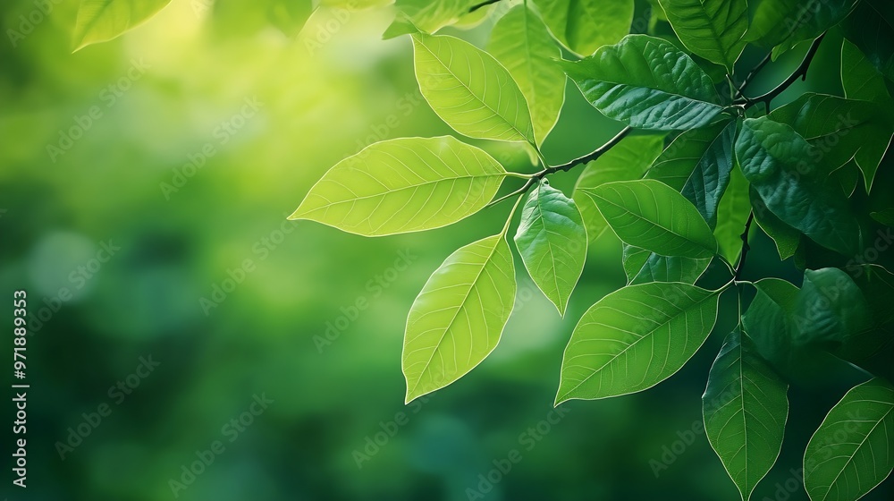 Poster abstract background nature view with copy space using as background natural landscapetextures leaves