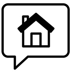 chat with house icon