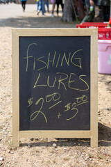 fishing lures sign