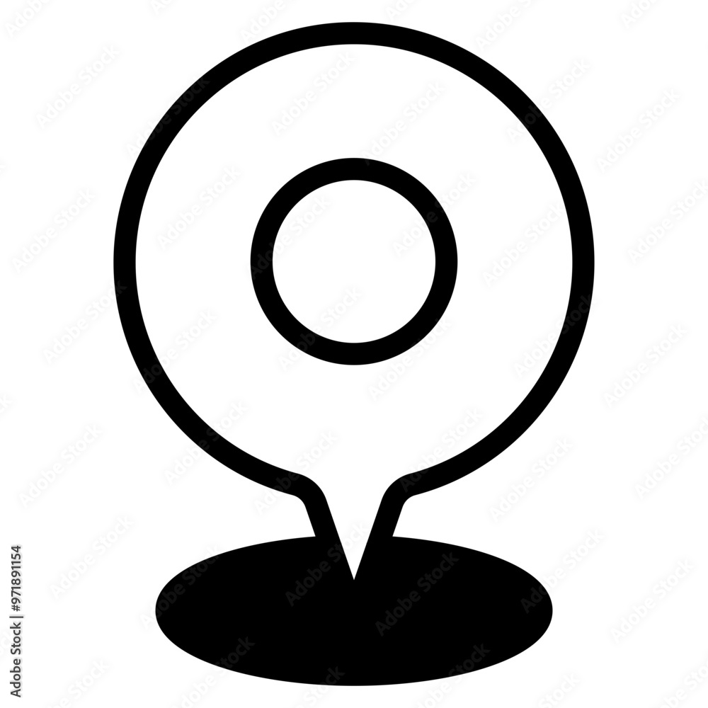 Poster location pin icon. map pin place marker. location icon. map marker pointer icon set. gps location sy