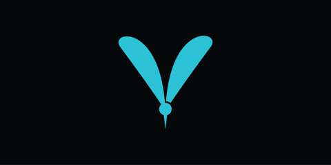 creative logo for the letter V mosquito, with a modern concept