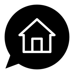 chat with house icon