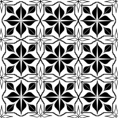 black and white seamless pattern