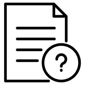 recommend clip art: missing file, document with question mark icon