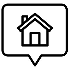 chat with house icon