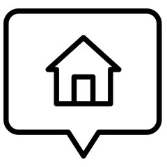 chat with house icon