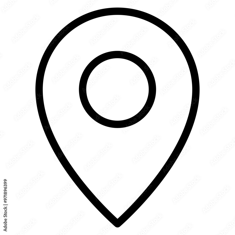 Poster location pin icon. map pin place marker. location icon. map marker pointer icon set. gps location sy