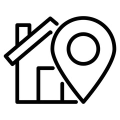 address, home location icon