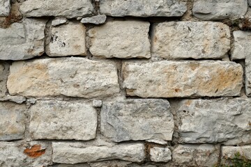 Obraz premium A Close-Up of a Rough Stone Wall