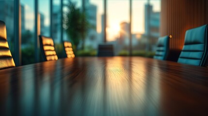 Fototapeta premium empty boardroom or meeting room : Generative AI