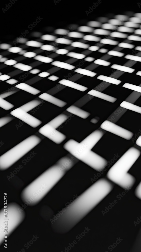 Wall mural abstract pattern of light and shadow creates a striking visual impact, suitable for modern design an