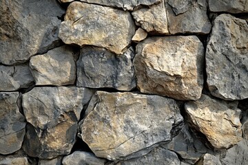 Close-up of a Rugged Stone Wall