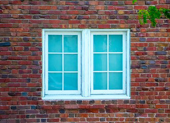 window in a brick wall