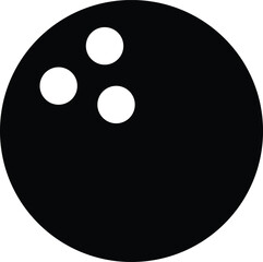 Fototapeta premium bowling ball isolated on white black ball
