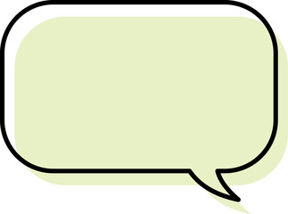 シンプルな吹き出しのイラスト