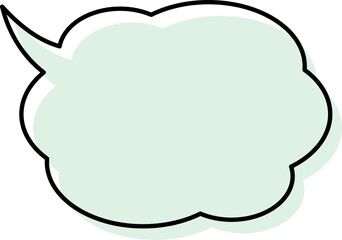 シンプルな吹き出しのイラスト
