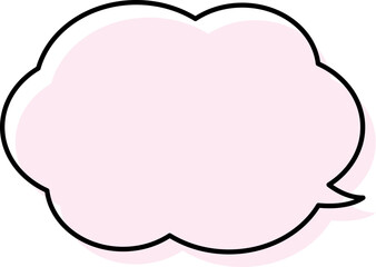 シンプルな吹き出しのイラスト