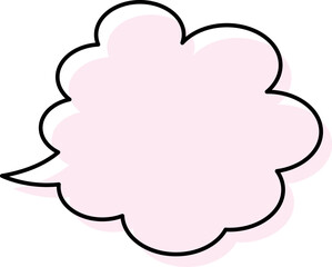 シンプルな吹き出しのイラスト