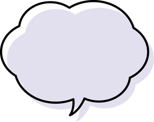 シンプルな吹き出しのイラスト