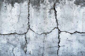 Obraz premium Cracked and Weathered Concrete Wall Surface