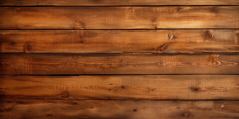 Naklejka premium Brown Wooden Planks Texture Background