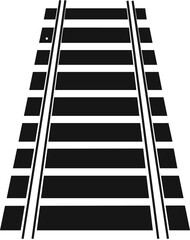 abstract black and white background train road icon 