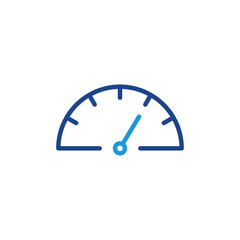 speedometer, tachometer icon vector