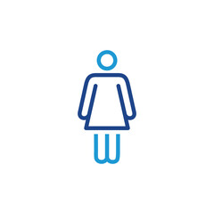 Female icon, Female sign vector
