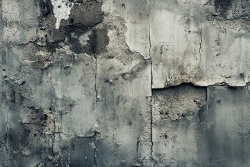 Obraz premium Weathered Concrete Wall with Cracks and Flaking Paint