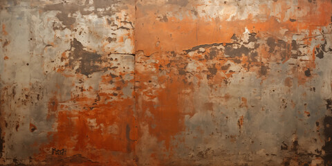 Rustic Orange and Grey Wall Texture Background