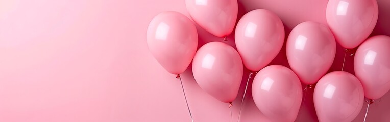 background of smooth pink bubbles balloons.