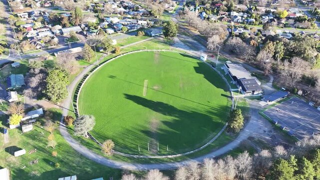Aerial footage of Alexandra Victoria Australia and surrounds