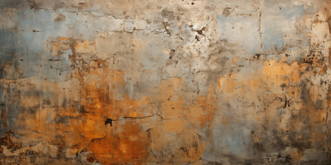 Cracked and Peeling Concrete Wall Texture  Grunge Background
