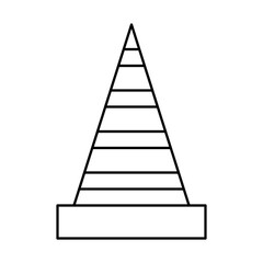 cone of construction tool outline icon collections