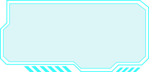 Hud frame futuristic tech element