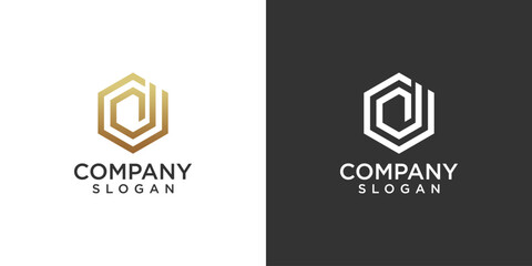 letter d abstract monogram logo vector design