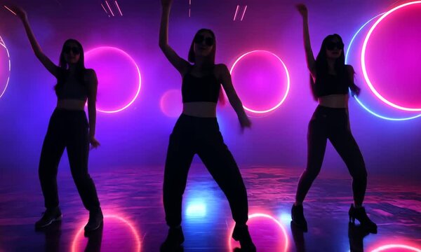 dancing people in the nightclub