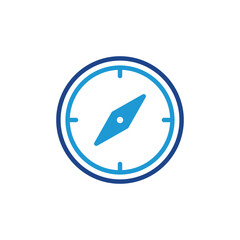 Obraz premium Compass icon, Compass sign vector
