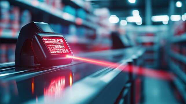 Red Flashing Dashboard Warning Light with Blurred Motion in Urban Traffic Scene