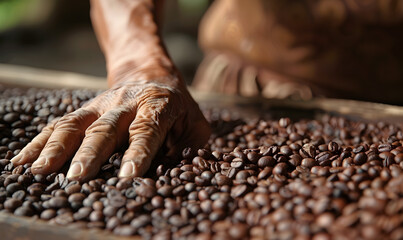 Pictures of coffee and coffee beans, coffee plants