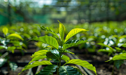 Pictures of coffee and coffee beans, coffee plants
