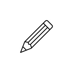 Pencil flat icon. vector flat black simple trendy style illustration for web and app..eps
