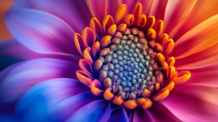macro close-up photography of vibrant color flower as a creative abstract background