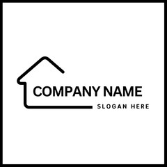 simple logo with a housing theme