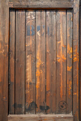 wooden box texture with the stamp of Budapest